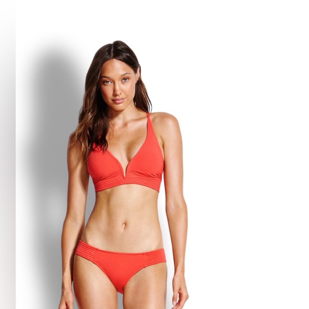 NEW Seafolly Triangle Top and hipster bottoms